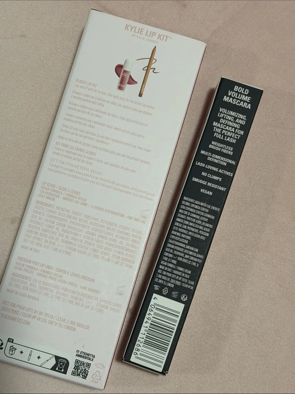 Kylie Cosmetics Glossy Lip Kit - 808 and Mascara NIB